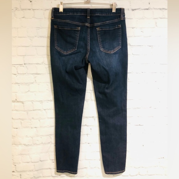 Old Navy Rockstar Jeans Skinny Blue Dark Wash Denim Stretchy Size 10R - Picture 4 of 6